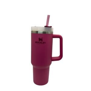 Stanley 40oz Quencher H20 FlowState Tumbler Pink Handle Insulated NEW STRAW